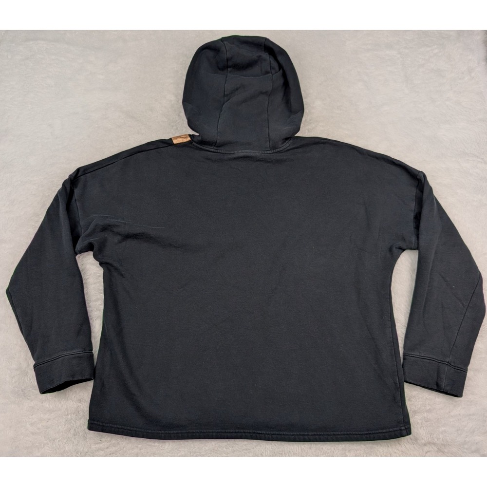 Under Armour Gold Spell Out Hoodie Women's Size XL Black Loose Fit - Picture 9 of 9
